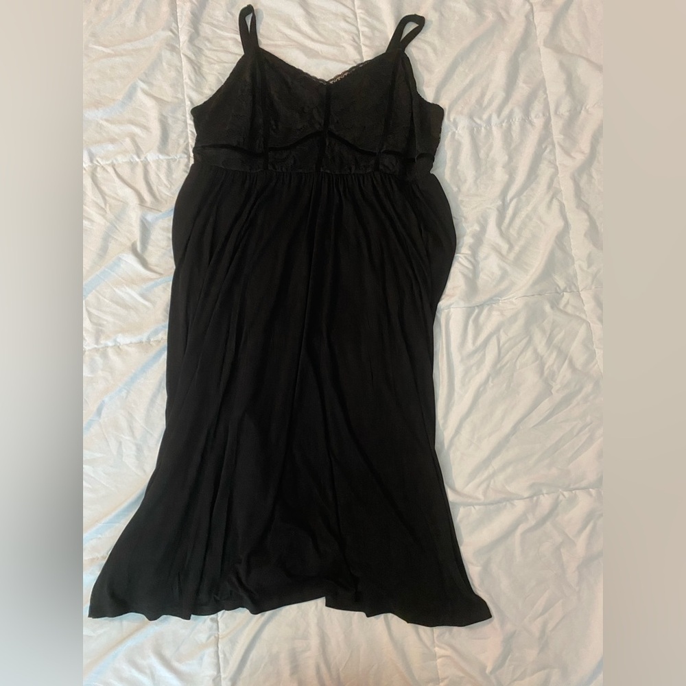 Torrid Black Ruched Strapless Sundress